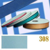 Лента репсовая 308 голубой 3 мм (1/8")