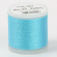 Нитки Madeira Metallic Sparkling №40 200м цвет 301 blue crystal