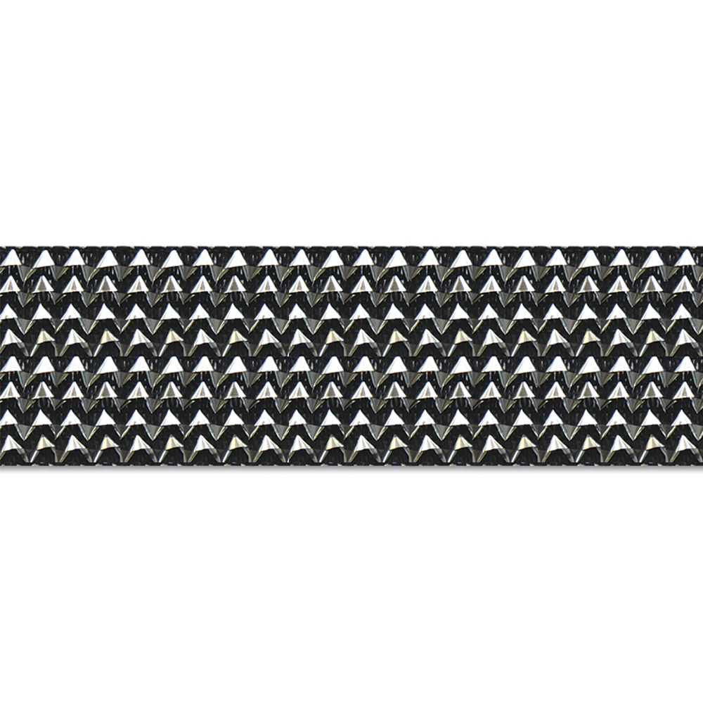 Тесьма эластичная отделочная HT09-86A серебро 8 рядов