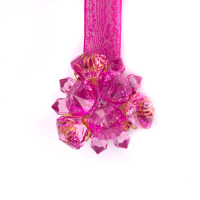 Магнит для штор в металлической оправе ZE1 розовый