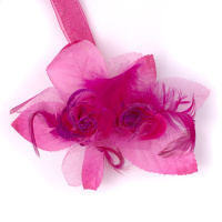 Магнит для штор "два цветка" MH37-2 розовый