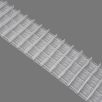 Шторная лента многокарманная 1001111Т (1:2) MirTenda прозр 10 см (9 карманов, корд-4 лески)