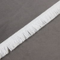 Бахрома - ресничка A12239-1127 теплый белый (L 2,5 см)