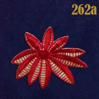 Аппликация клеевая "Цветок" 262a красный