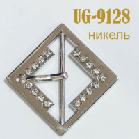 Пряжка со стразами 9128-UG никель
