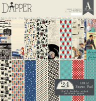 Набор бумаги для скрапбукинга " dapper" Rayher 60741000 (24 листа)