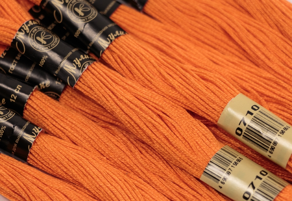 Нить для вышивания МУЛИНЕ, 10 м, 2,23 г, цвет 0710