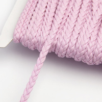 Шнур кожзам плетеный 76-B40 розовый