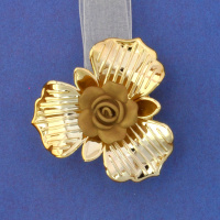 Магнит для штор "цветок" 12YKL15-2 золото