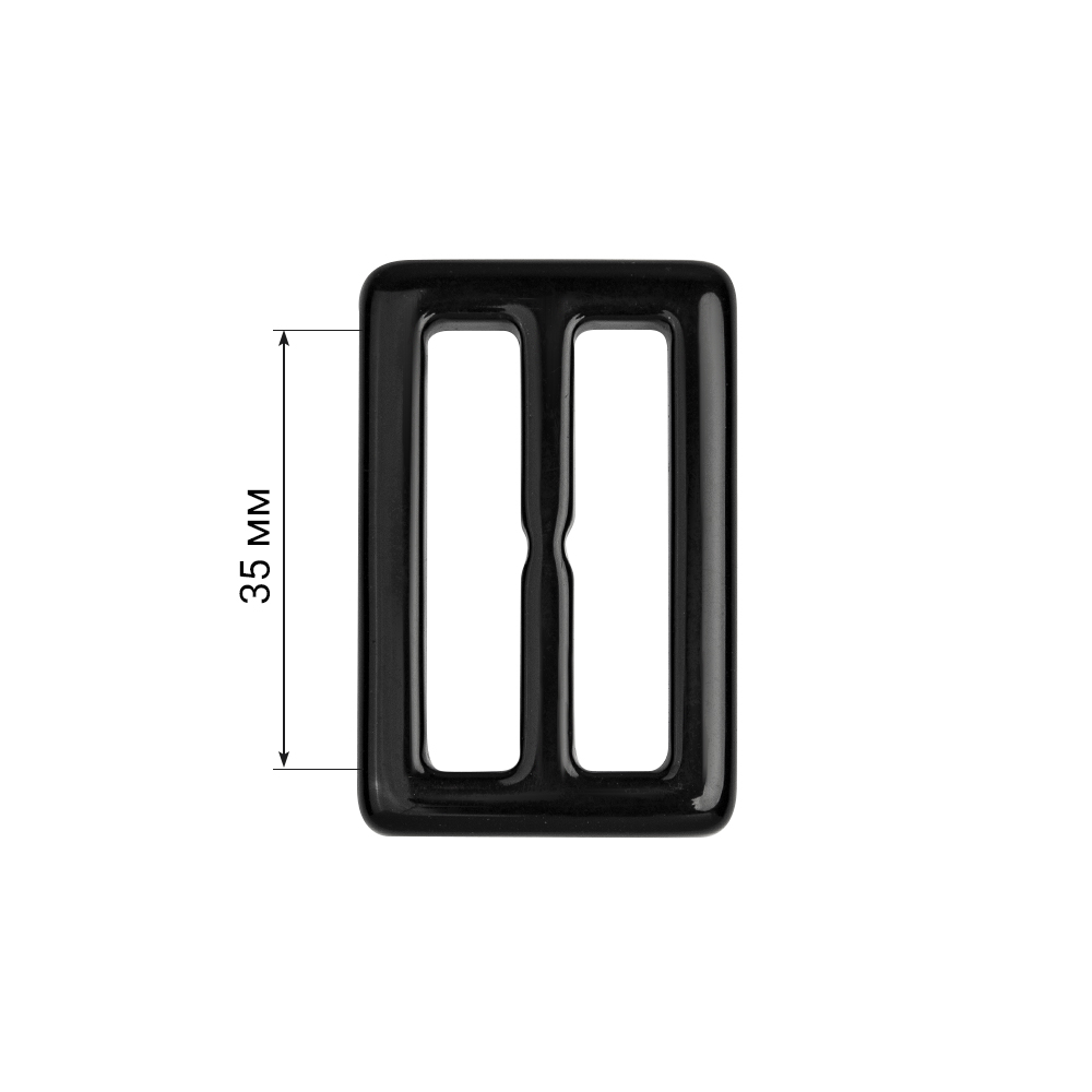 Пряжка пластиковая WY011(3,5 cм) черный