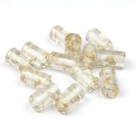 Бусины 991-32 прозрачный/золото