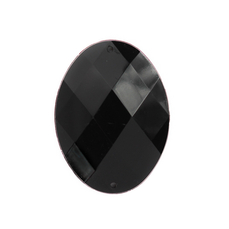 Пришивные пластиковые овальные стразы