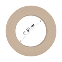 Трехзамковые люверсы для штор 35 мм "СМ" 101 матовый темно-бежевый