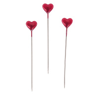 Декоративные пины-гвоздики "сердце" Rayher, 55 мм 54061295 (1 блистер х 50 шт)