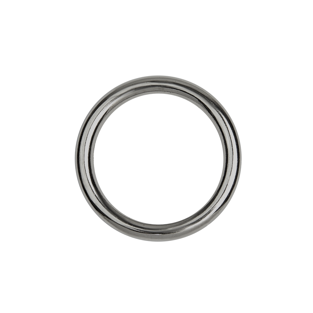 Кольцо пластиковое круглое 3923 30/39 мм темный никель