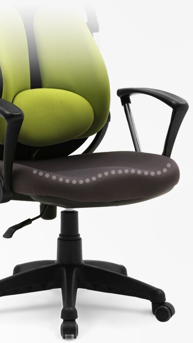 удобное офисное кресло с сидушкой волновой для коленей
