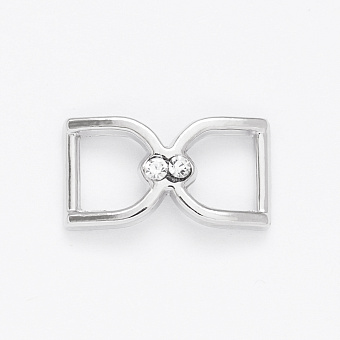 пряжка металлическая со стразами