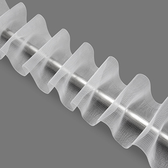 монтажная шторная лента эффект люверсов