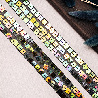 декоративная тесьма с пайетками