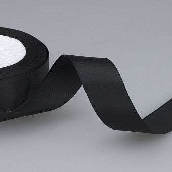 декоративная односторонняя атласная лента