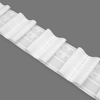 шторная лента с бантовой встречной сборкой