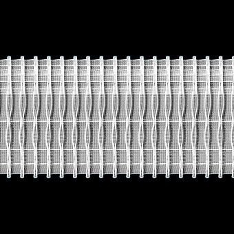 шторная лента фиксированная карандашная сборка