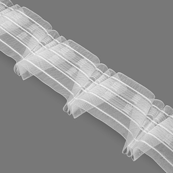 шторная лента с лучевыми групповыми складками