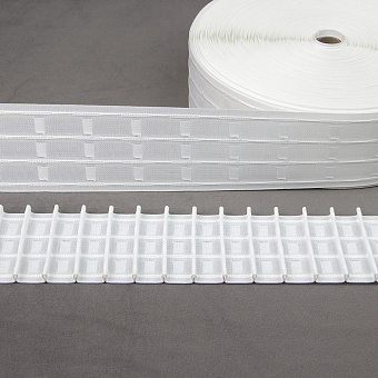 шторная лента с фиксированной карандашной сборкой