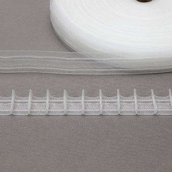 шторная лента с фиксированной карандашной сборкой