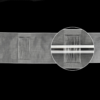 шторная лента «Волна» «Эффект люверсов»