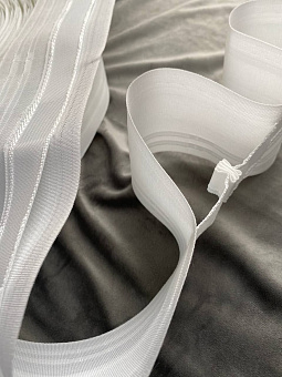 монтажная шторная лента эффект люверсов