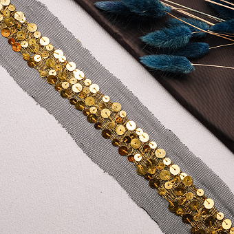 декоративная тесьма с пайетками