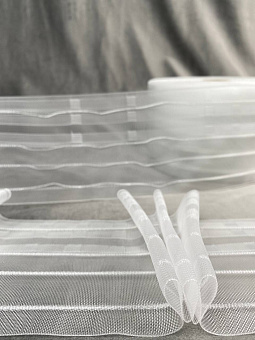 шторная лента с лучевыми групповыми складками