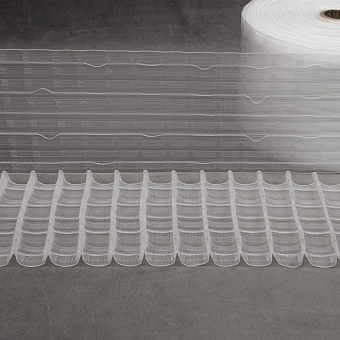 монтажная шторная лента многокарманка