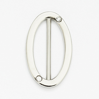 пряжка металлическая со стразами