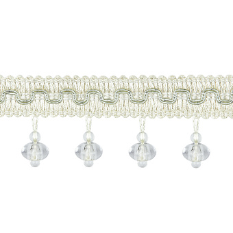 шторная бахрома из стекляруса, бус и жемчуга