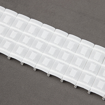 шторная лента с фиксированной карандашной сборкой