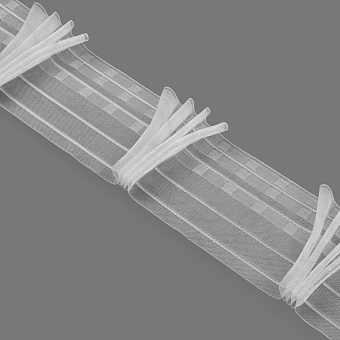 шторная лента с лучевыми групповыми складками