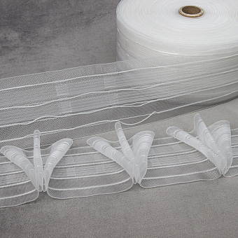 шторная лента с лучевыми групповыми складками