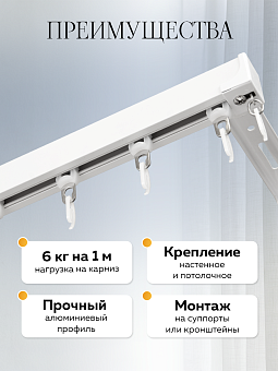 карниз профильный алюминиевый