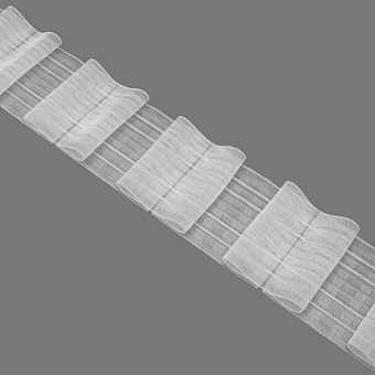 шторная лента бантовая сборка
