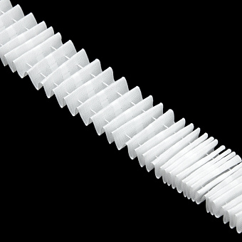 шторная лента с произвольной карандашной сборкой