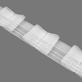 шторная лента бантовая сборка