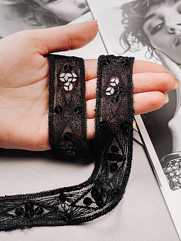 декоративная тесьма с пайетками