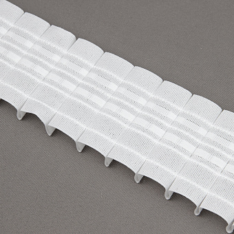 шторная лента с фиксированной карандашной сборкой