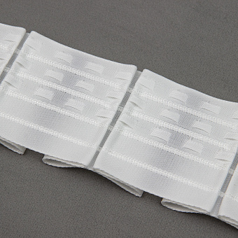 шторная лента с бантовой встречной сборкой