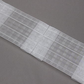 шторная лента с бантовой встречной сборкой