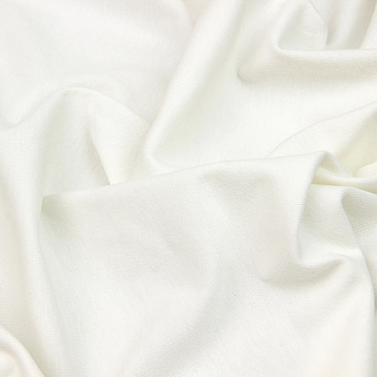 Кулирка велюр компакт 180 г/м2 (92%хлопок, 8%лайкра) ширина 180 см молочный (М3004) 1кг~3,086 м