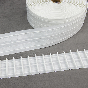 шторная лента с фиксированной карандашной сборкой