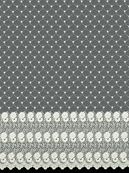 ткань для штор микросетка с вышивкой